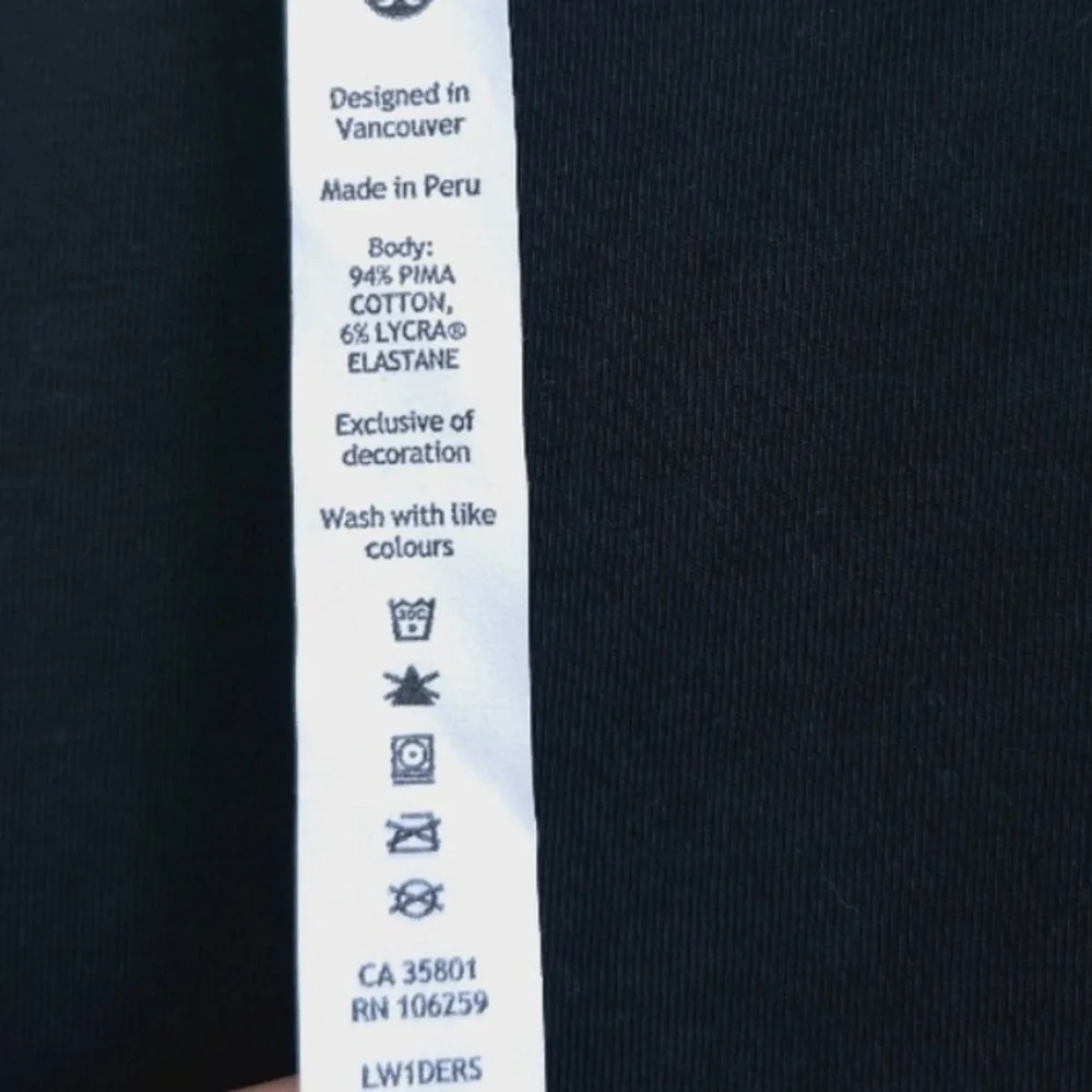 Women’s Lululemon Relaxed Black Crew Neck Cotton Long Sleeve Top Size 8 - Picture 7 of 7